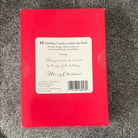 Festive Christmas Tree Holiday Card Set with Envelopes - Picture 2 of 3